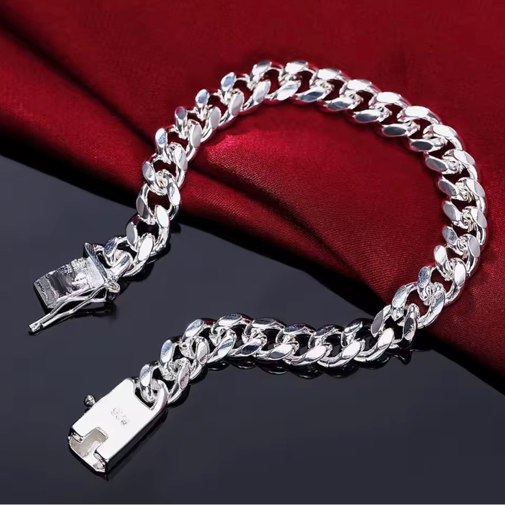 Men's Sterling Silver Chain Bracelet